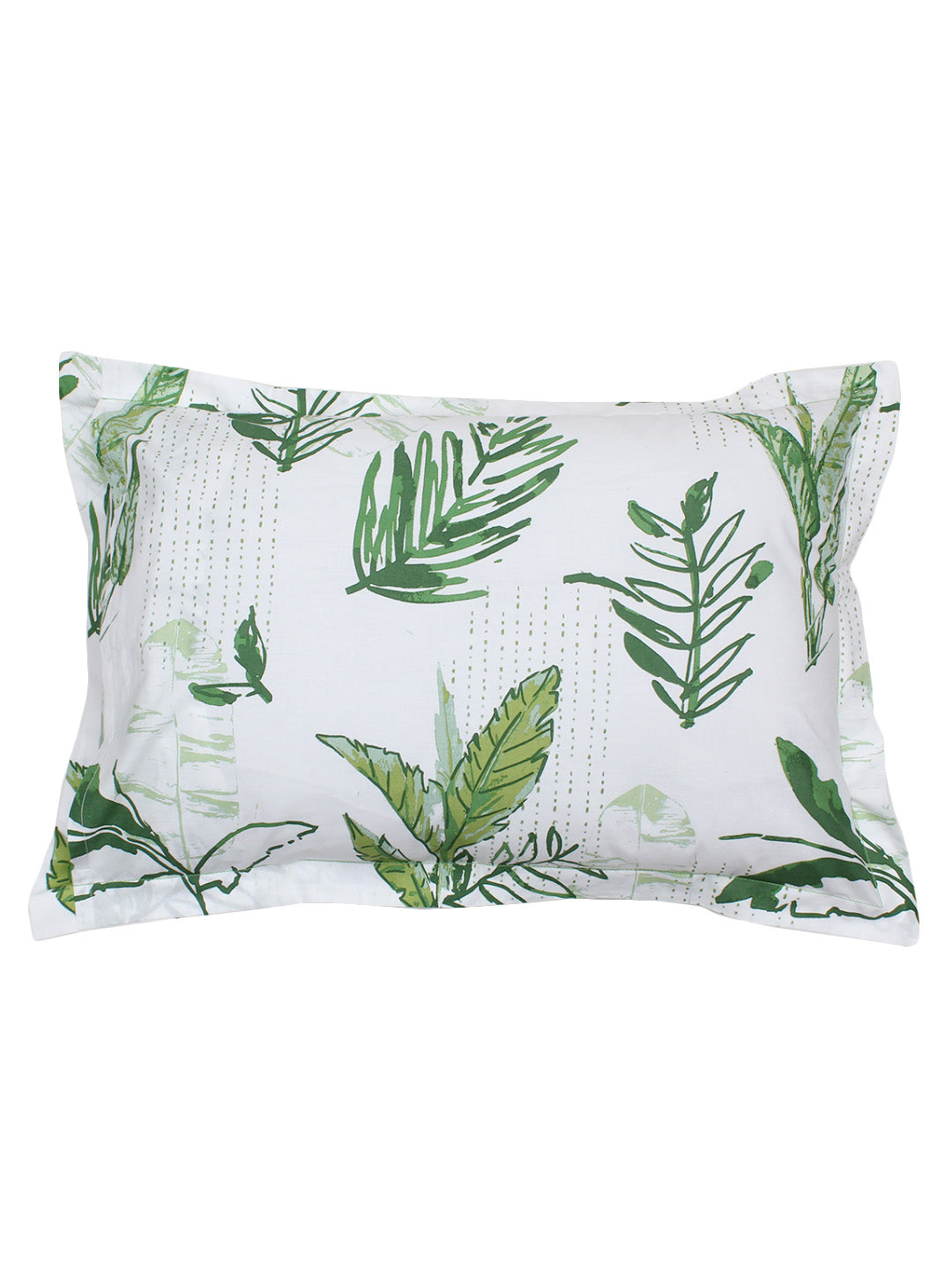 Vanam Green Bedsheet with Pillow Cover