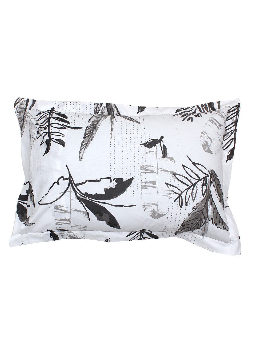 Vanam Grey Bedsheet with Pillow Cover