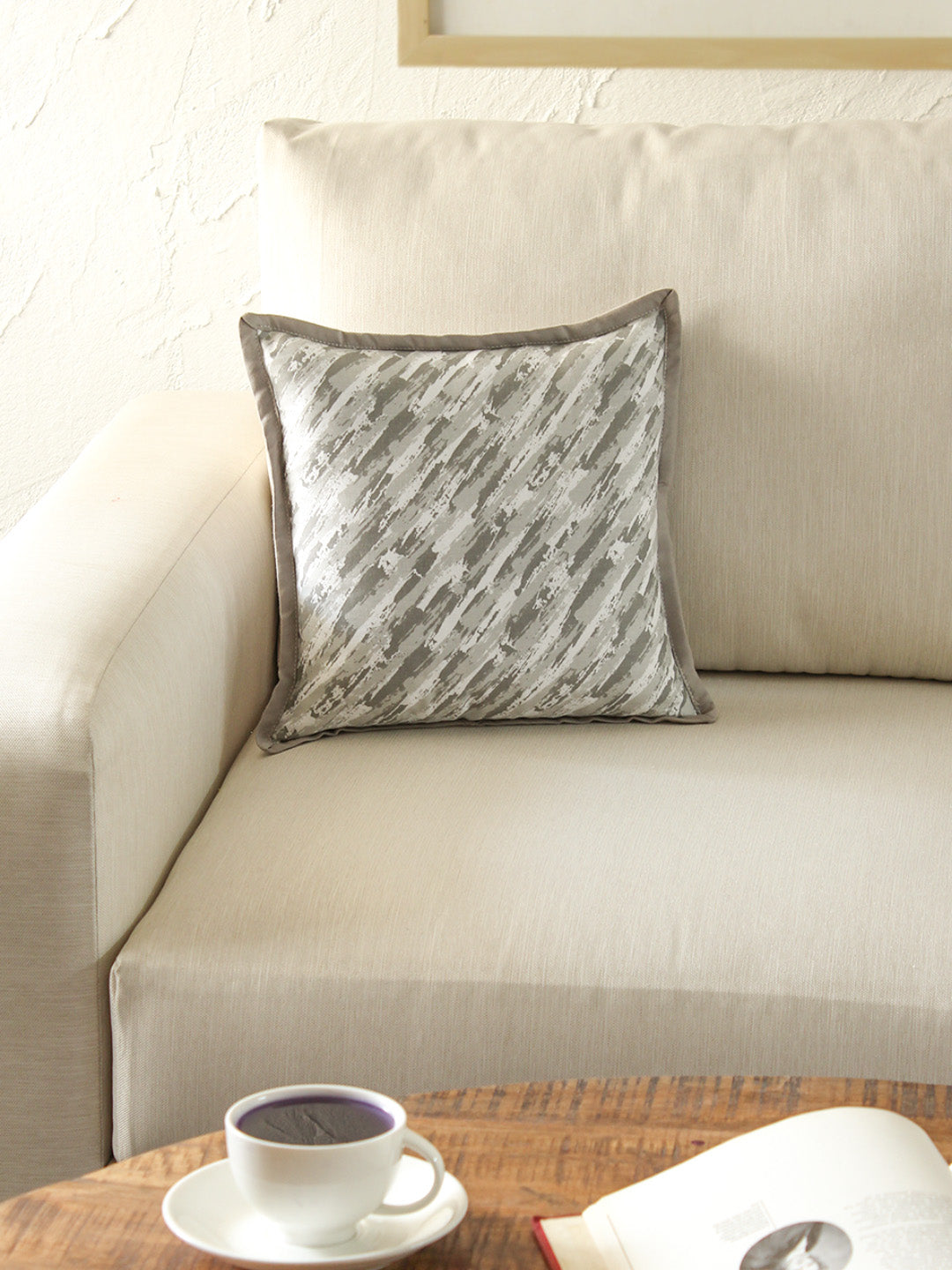 Tulika Cushion Cover (Grey)