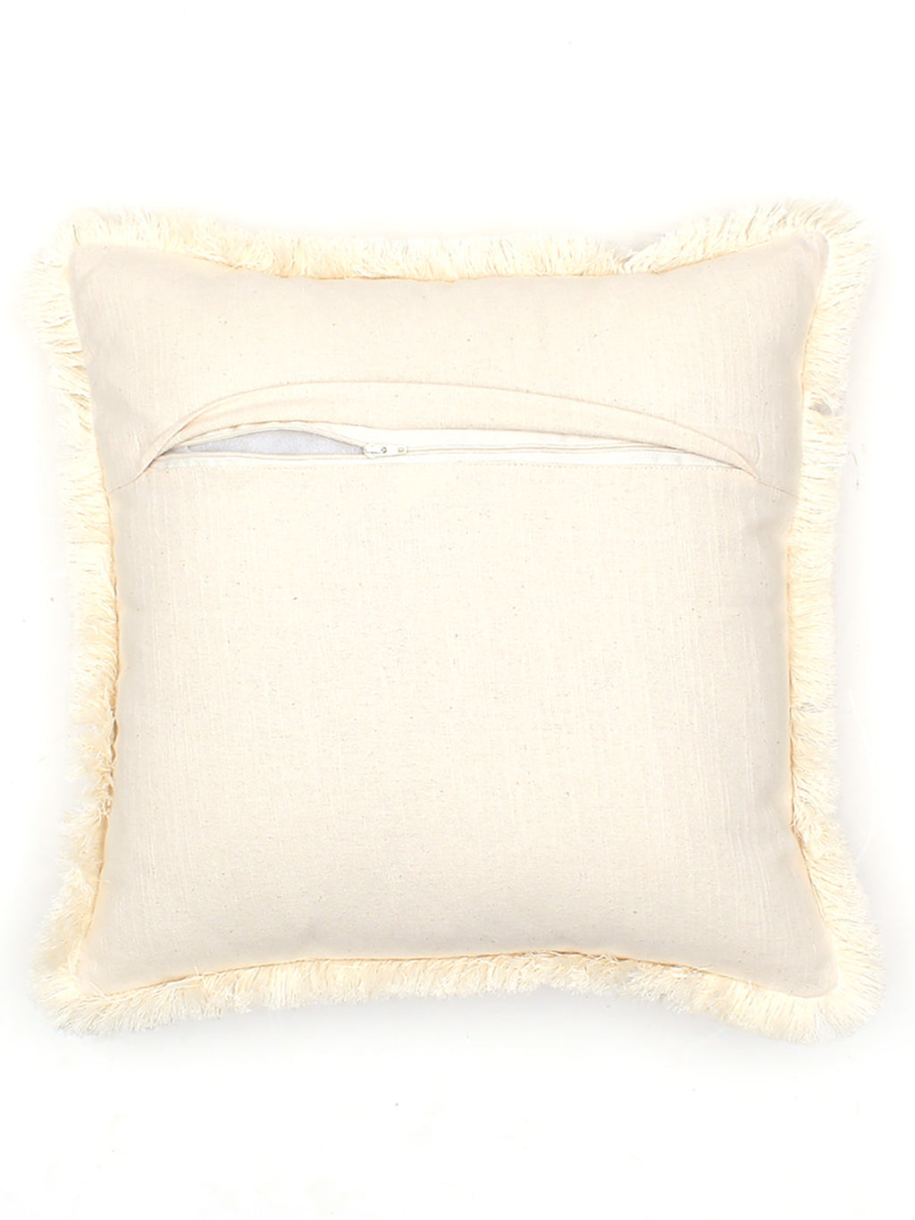 Matsya Vala Cushion Cover (Beige)