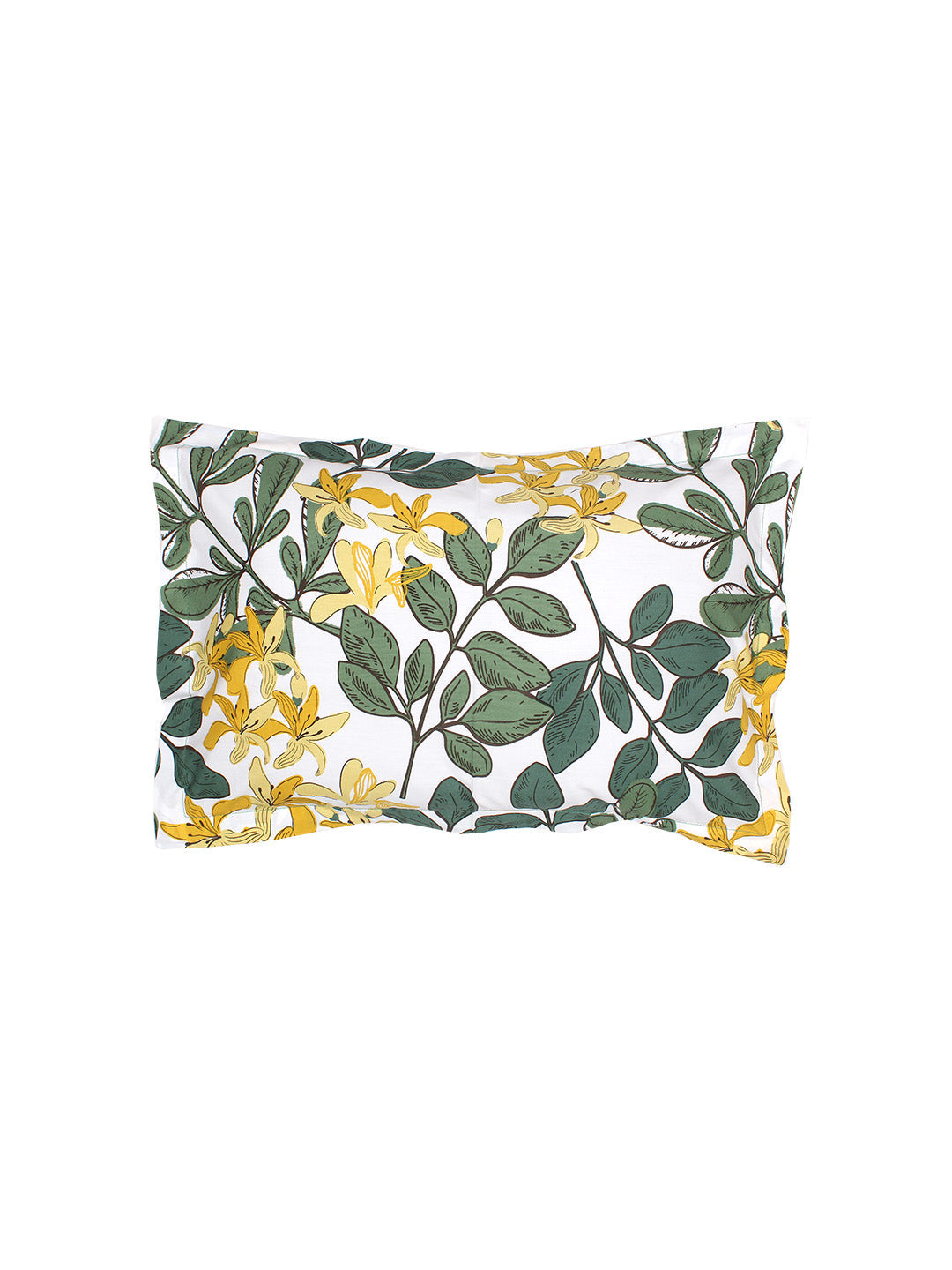 Moringa Green Fitted Sheet with Pillow Cover