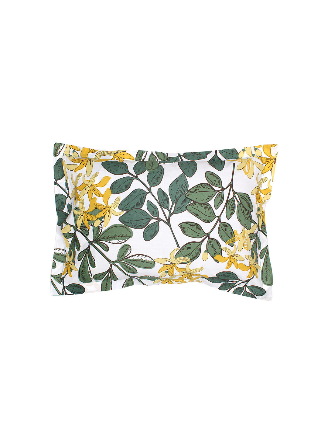 Moringa Green Fitted Sheet with Pillow Cover