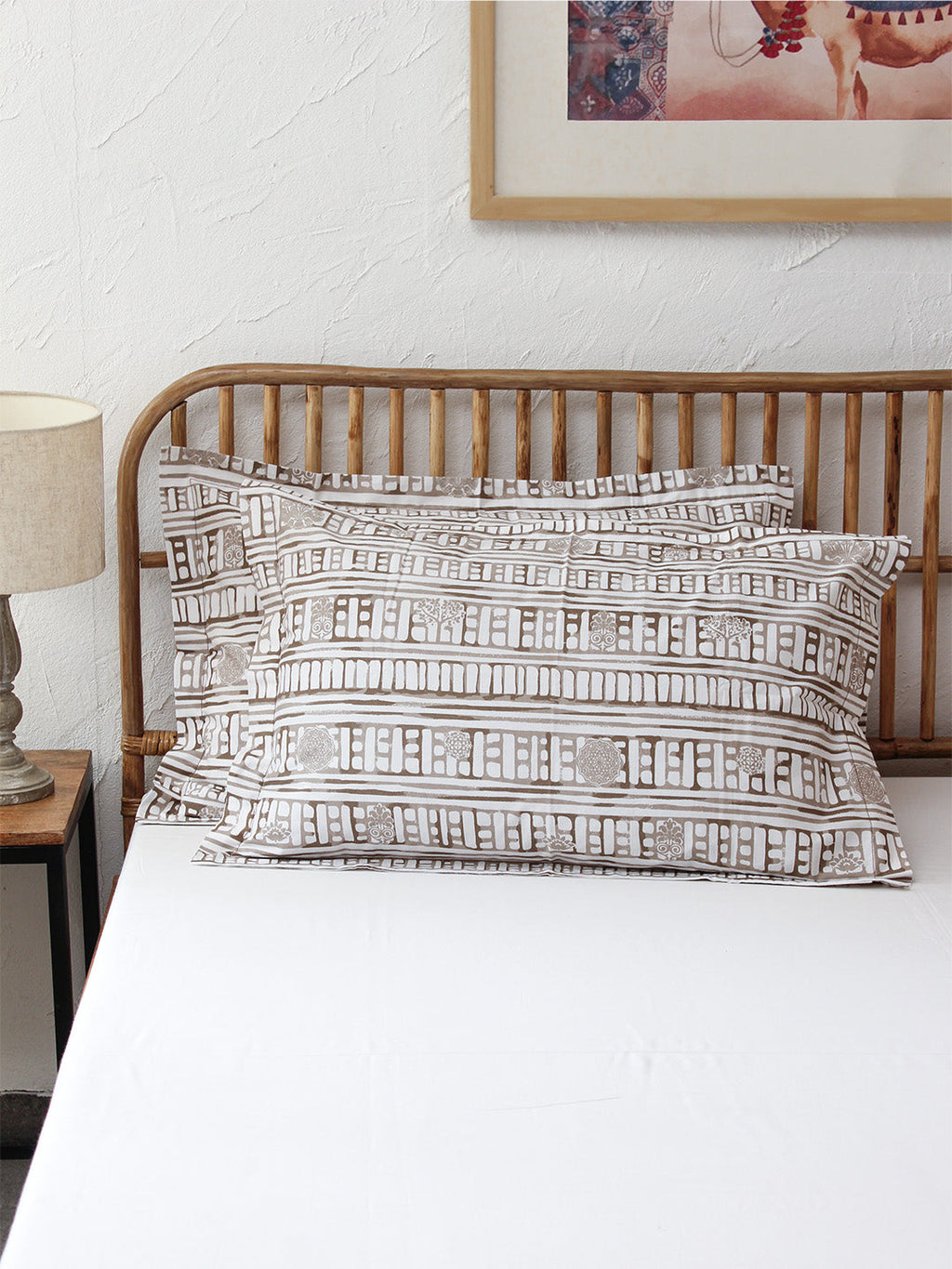 Sanchi Grey Pillow Cover