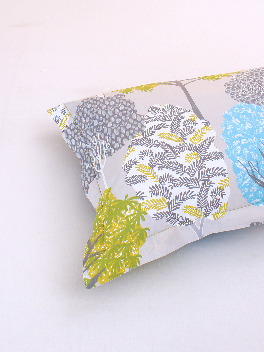 Saptaparni Green Pillow Cover