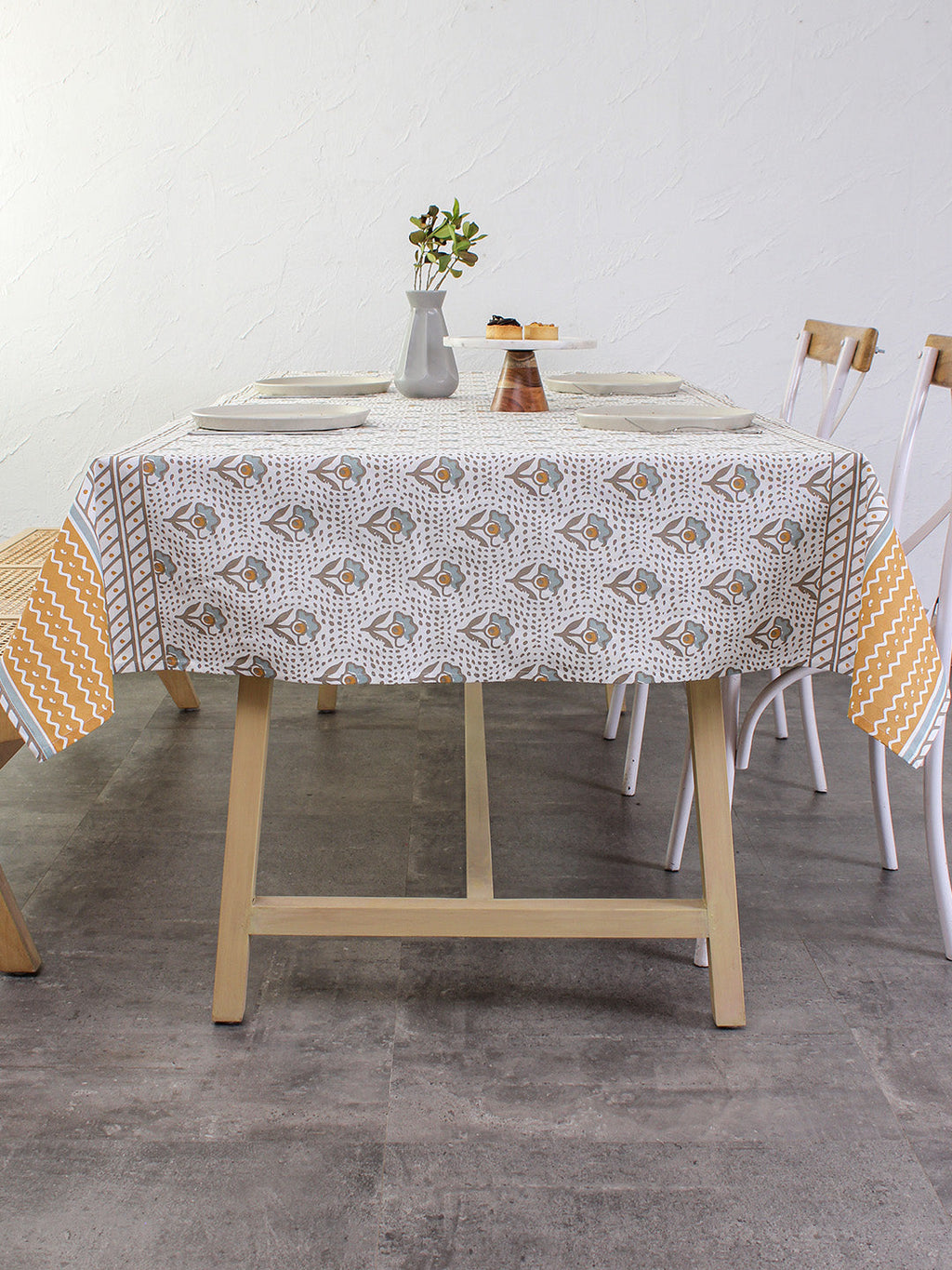 Sarovar Table Cover (Beige)