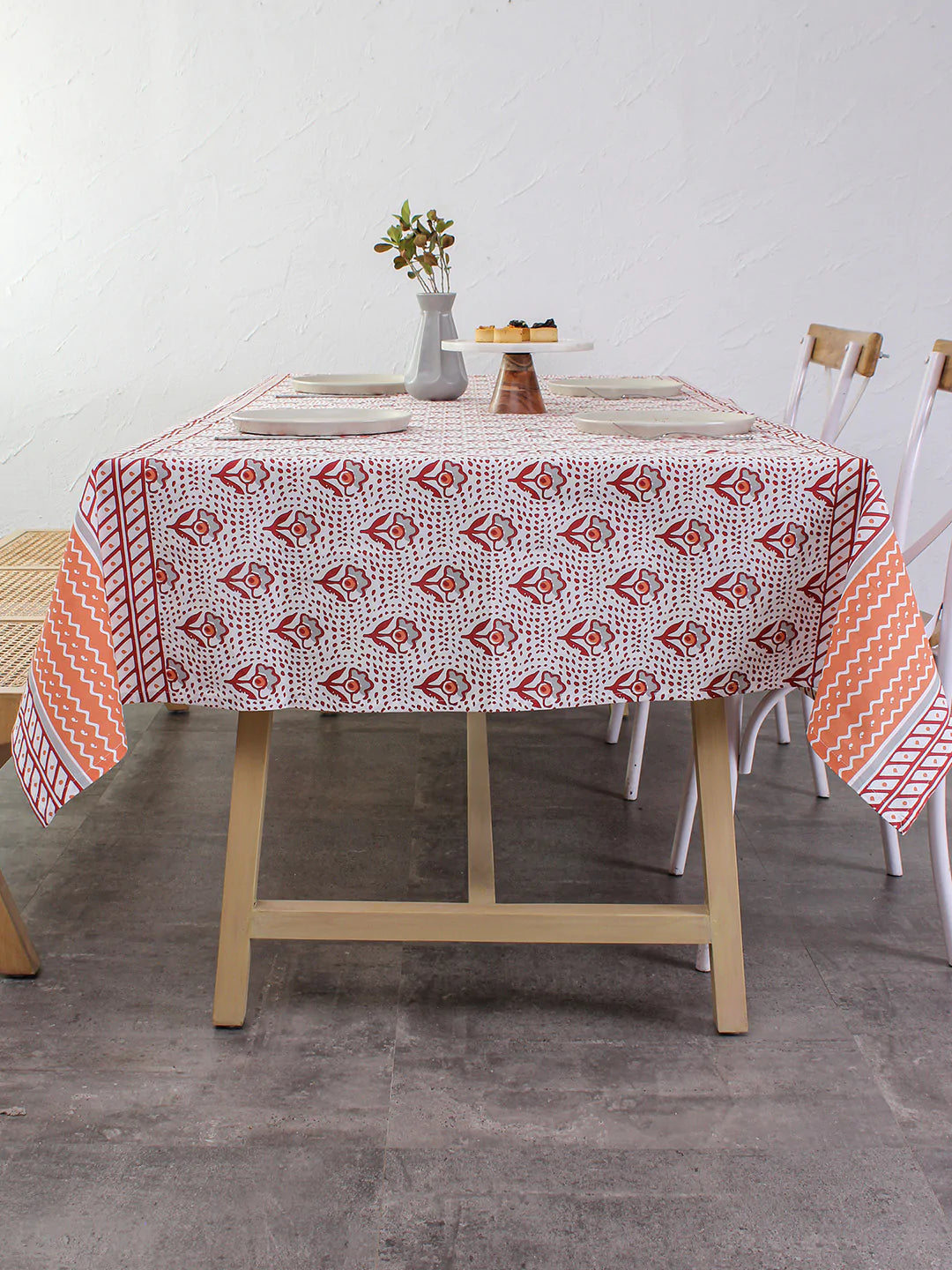 Sarovar Table Cover (Red) - Medium